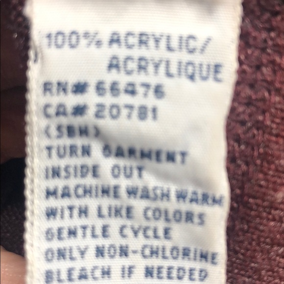 Tommy Hilfiger burgundy sweater - Picture 7 of 8